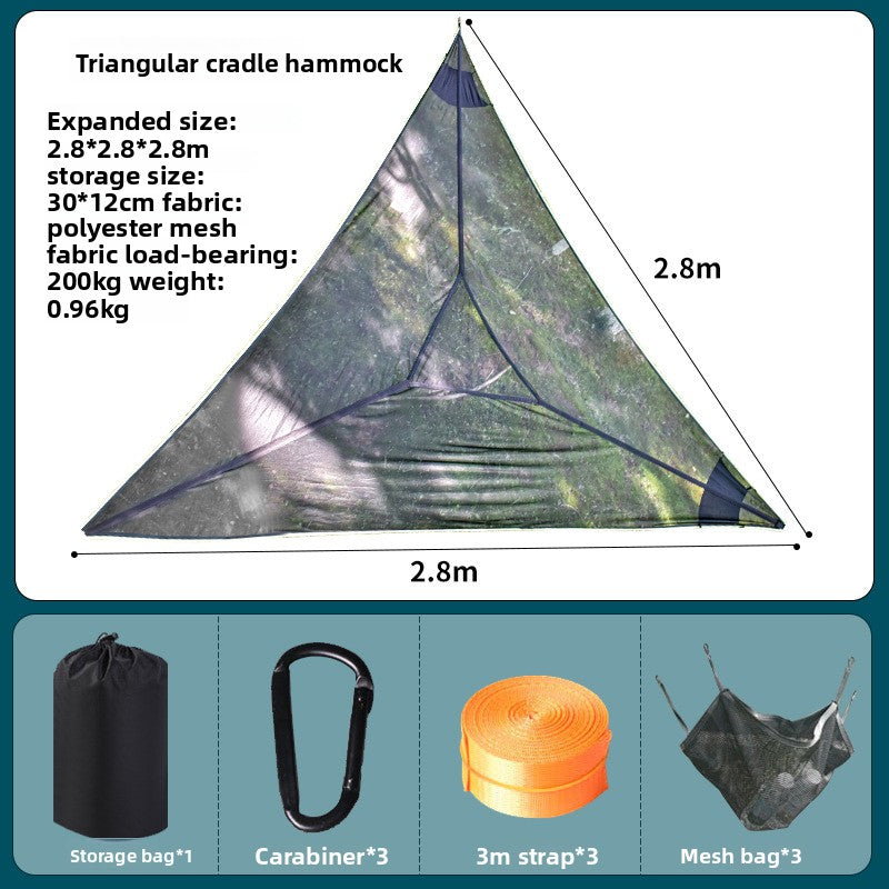Breathable Mesh Triangle Hammock