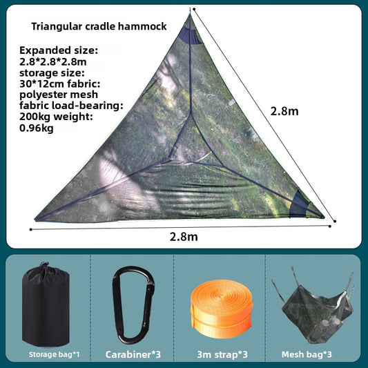 Breathable Mesh Triangle Hammock