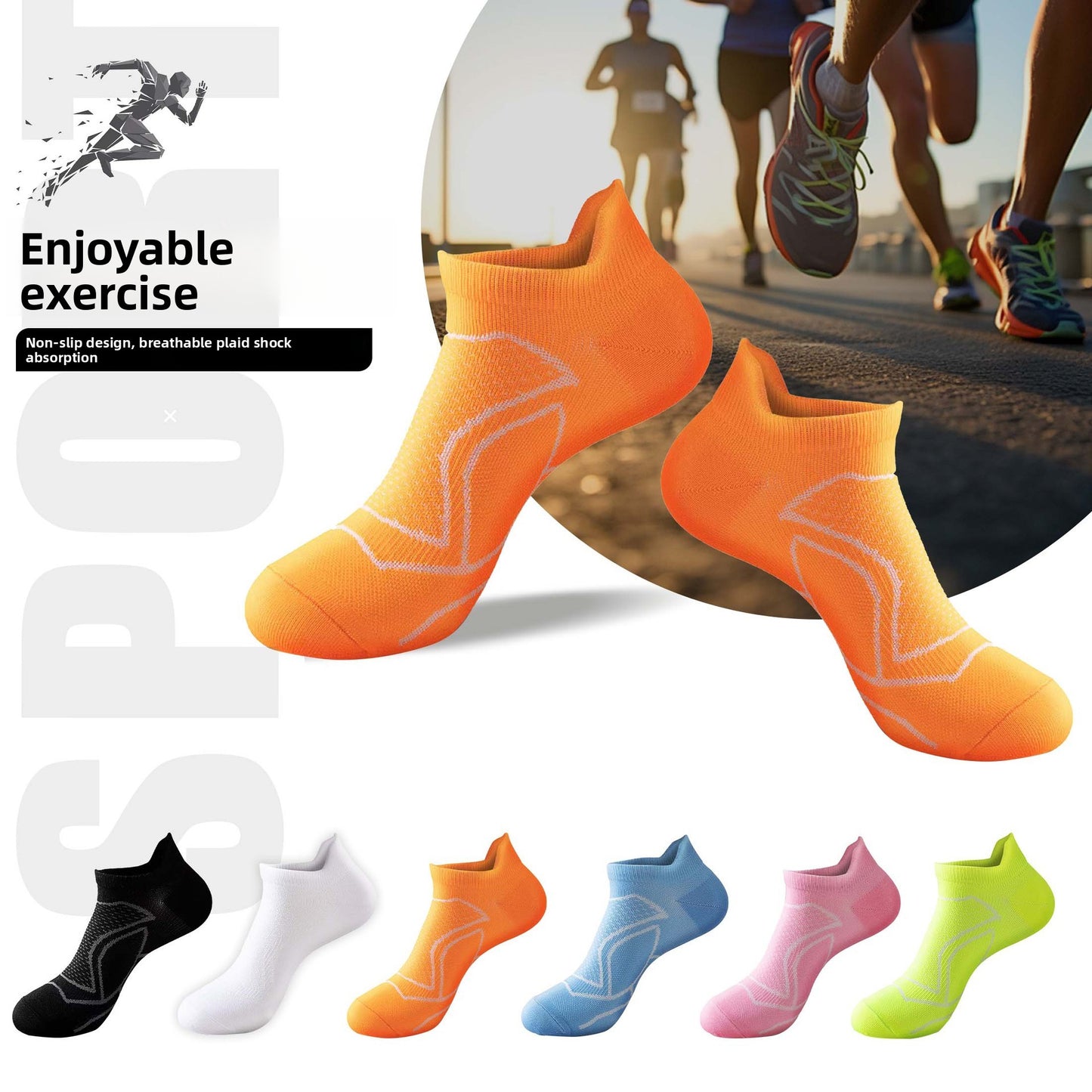 Breathable Quick-Dry Sports Running Socks