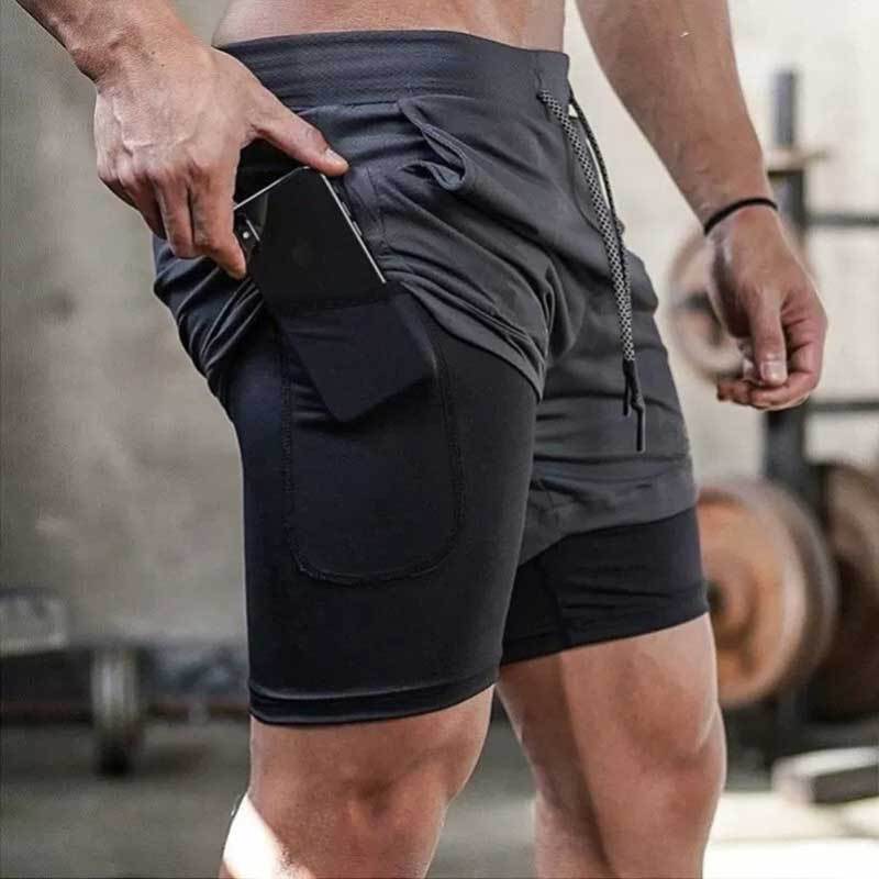 Breathable quick-drying elastic shorts
