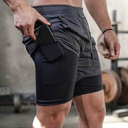 Breathable quick-drying elastic shorts