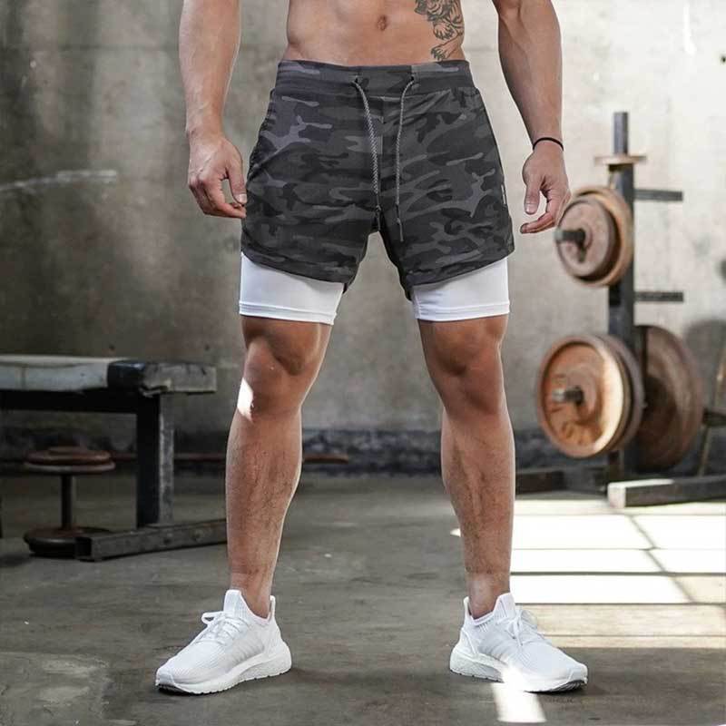 Breathable quick-drying elastic shorts
