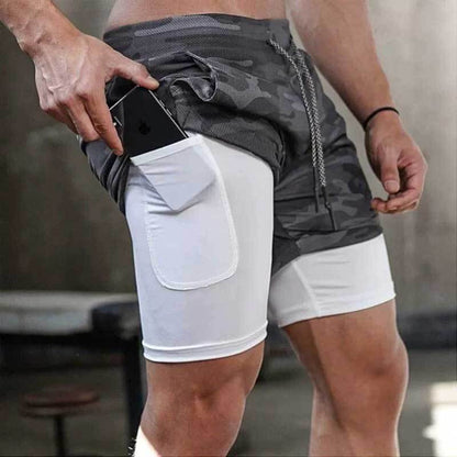 Breathable quick-drying elastic shorts