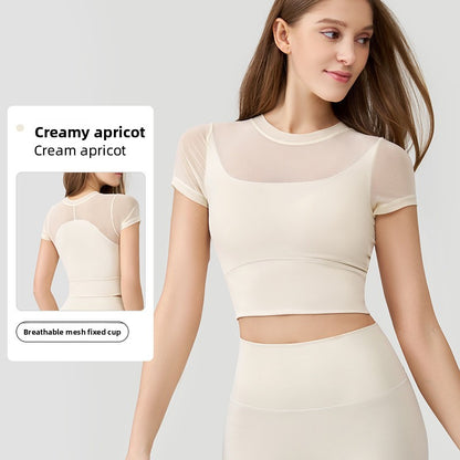 Breathable round-neck sport short-sleeved shirt
