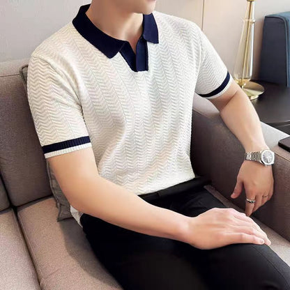 Breathable Short Sleeve Knit Shirt