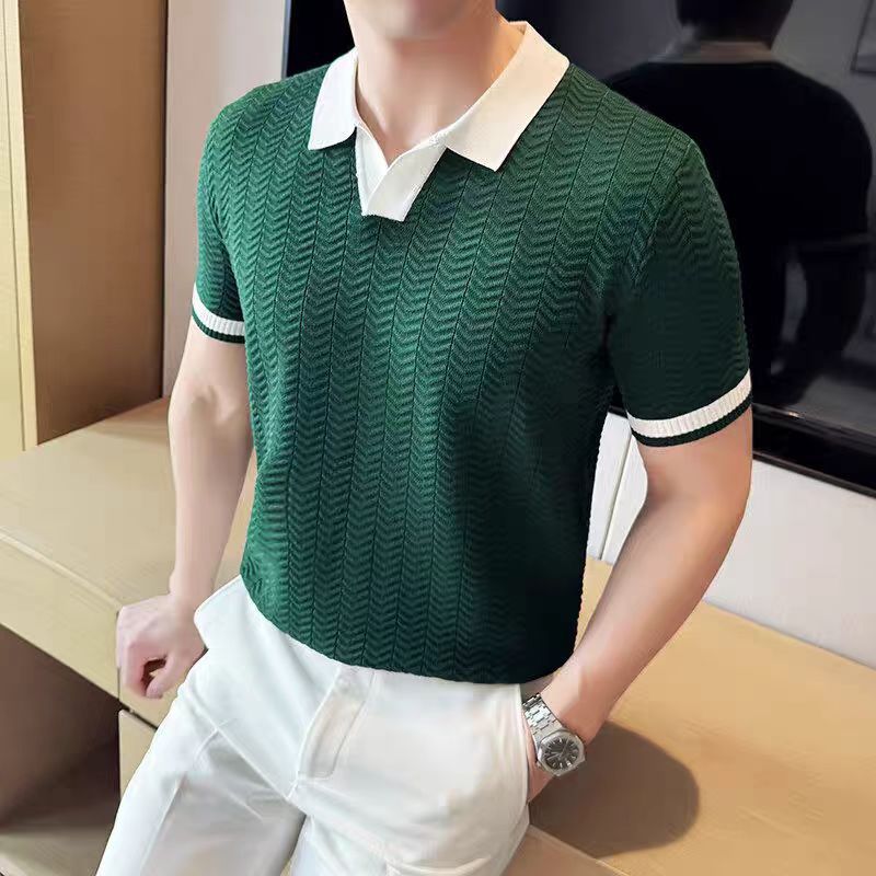 Breathable Short Sleeve Knit Shirt