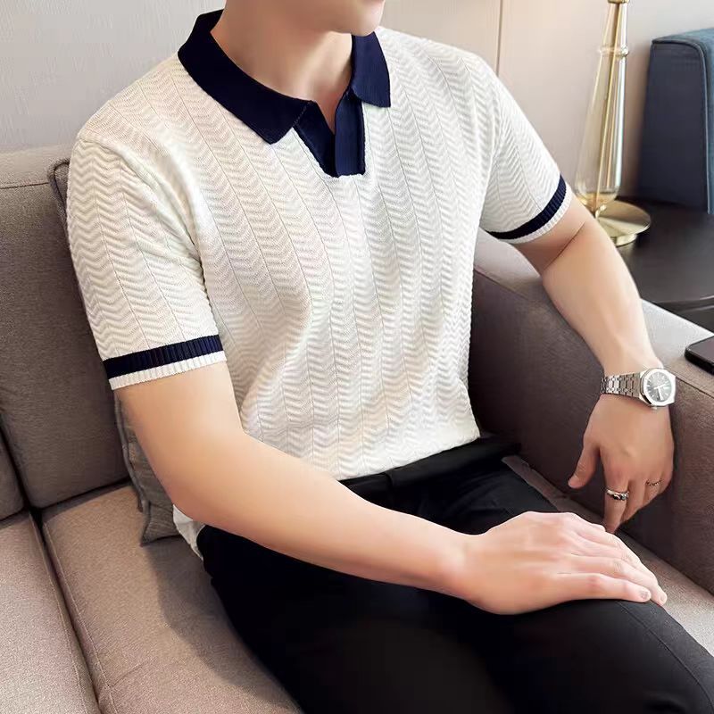 Breathable Short Sleeve Knit Shirt