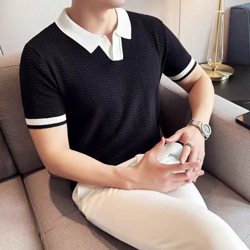 Breathable Short Sleeve Knit Shirt
