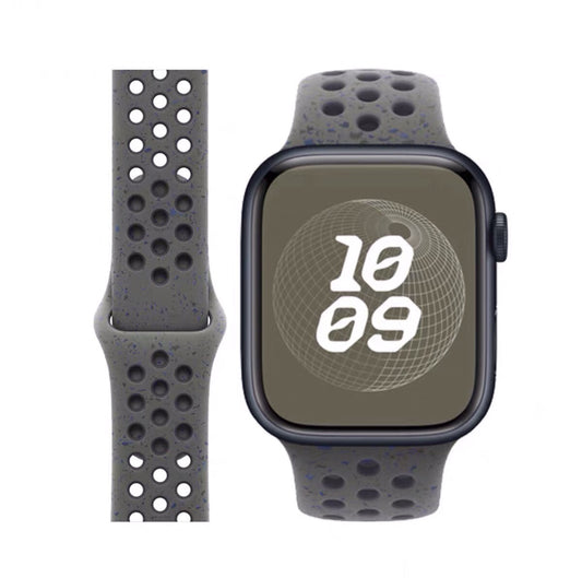Breathable silicone wristband