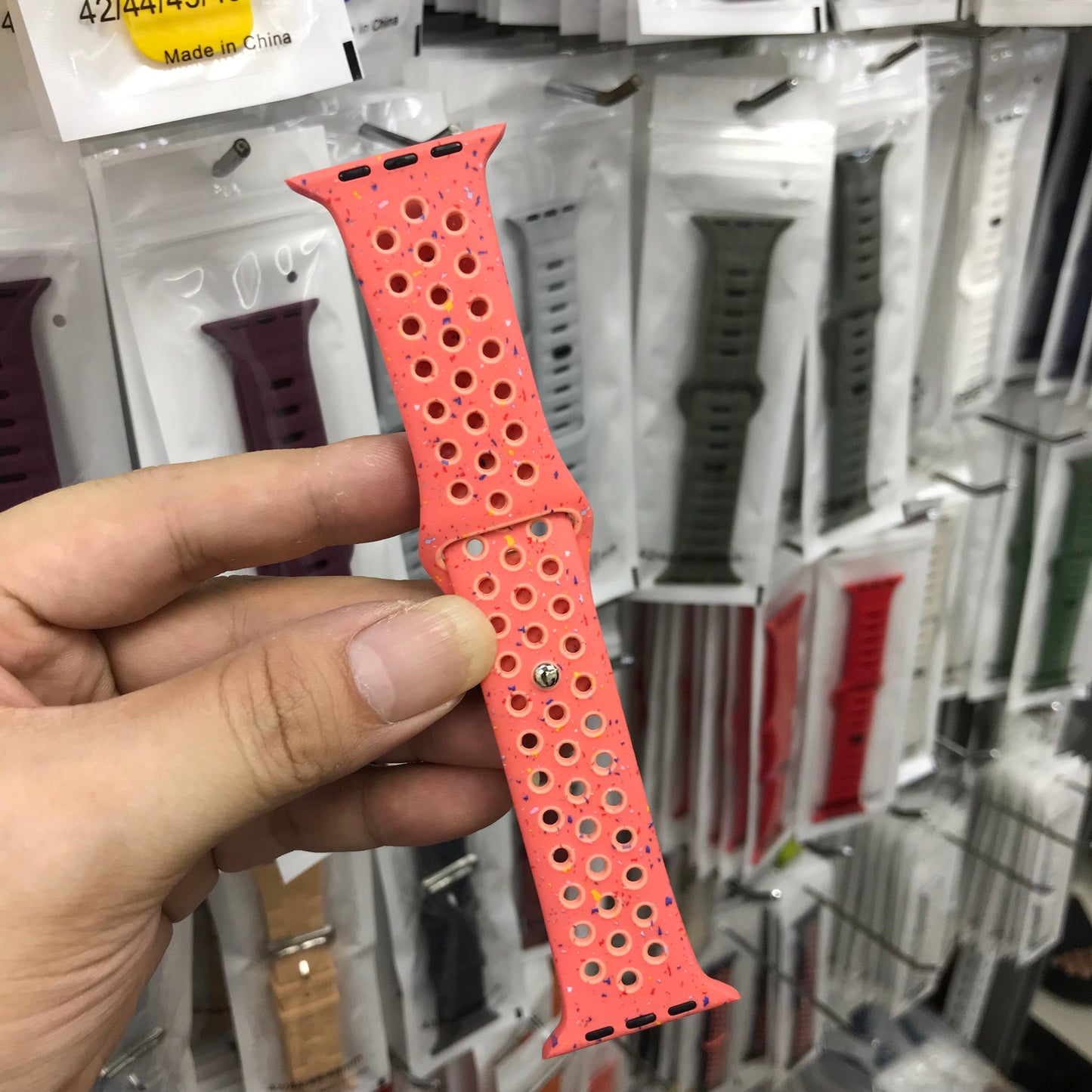 Breathable silicone wristband