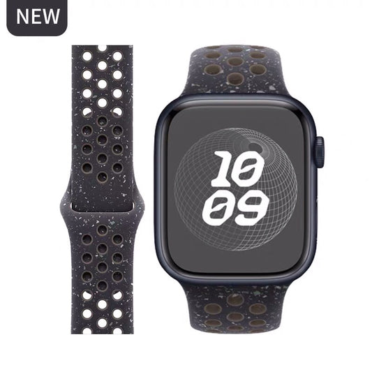 Breathable silicone wristband