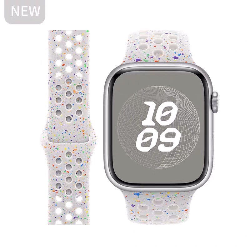 Breathable silicone wristband