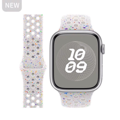 Breathable silicone wristband