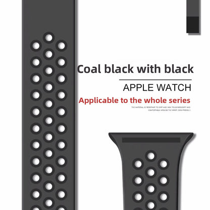 Breathable silicone wristband