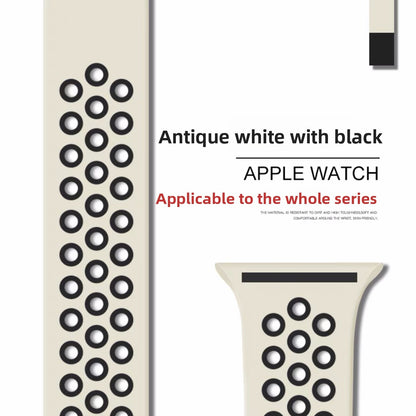 Breathable silicone wristband