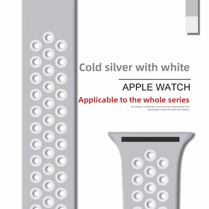 Breathable silicone wristband