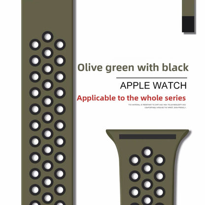 Breathable silicone wristband