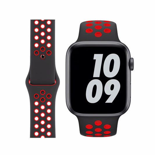 Breathable silicone wristband