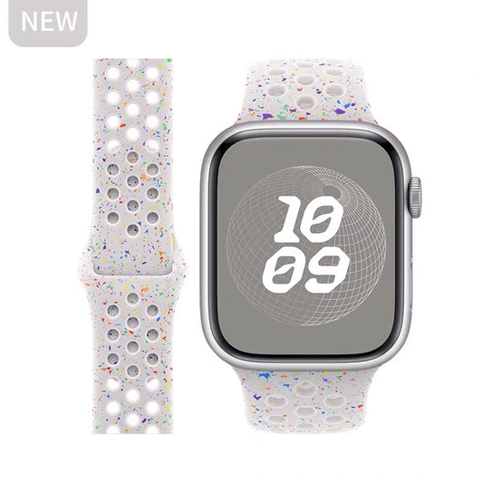 Breathable silicone wristband