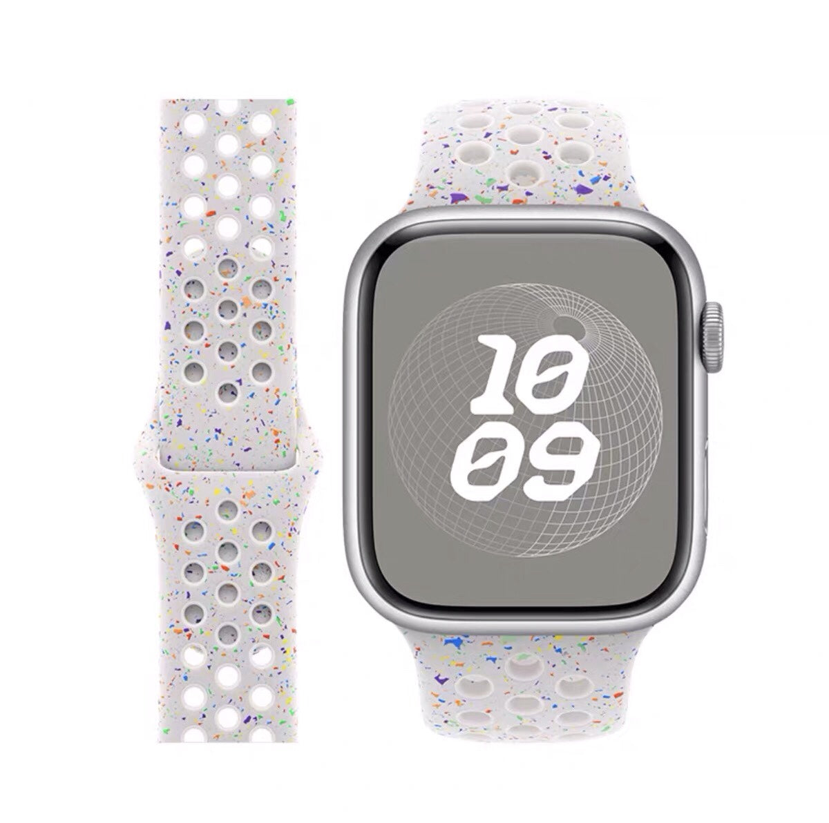 Breathable silicone wristband
