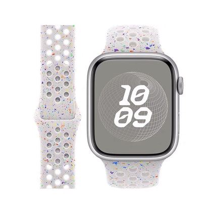 Breathable silicone wristband