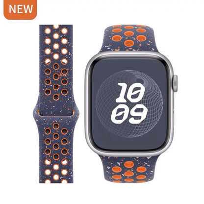 Breathable silicone wristband