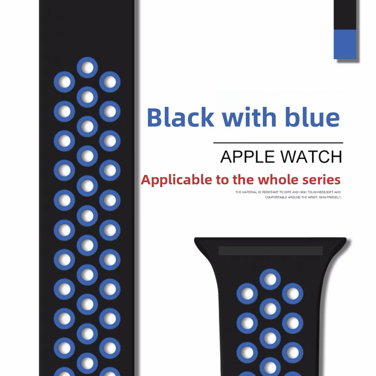 Breathable silicone wristband