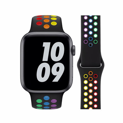 Breathable silicone wristband
