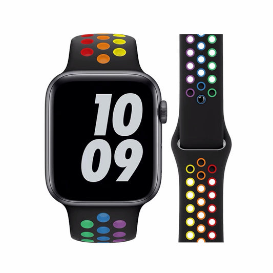 Breathable silicone wristband