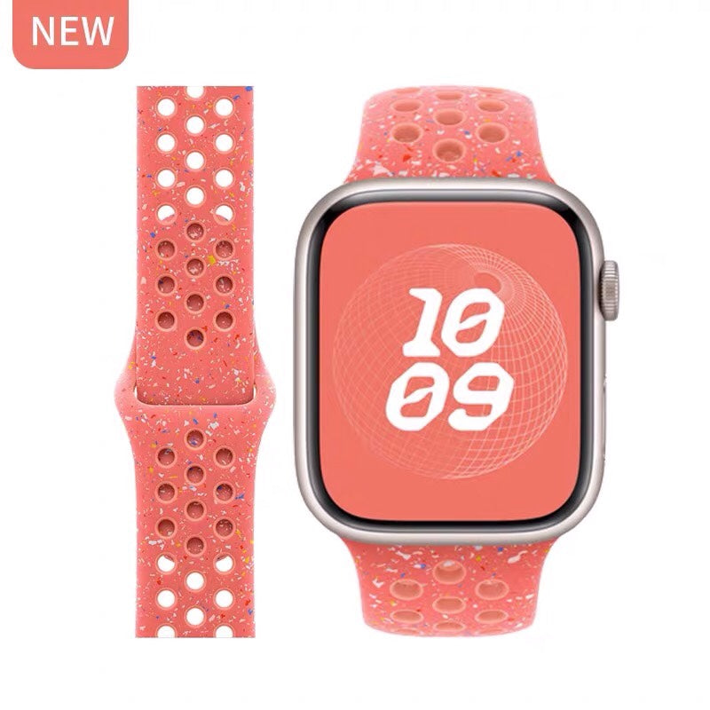 Breathable silicone wristband
