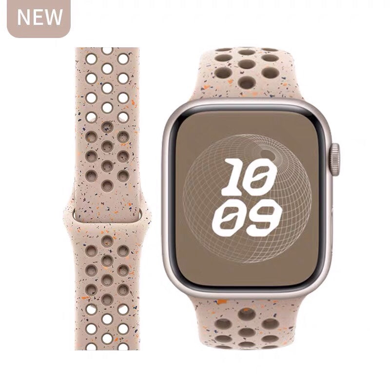 Breathable silicone wristband
