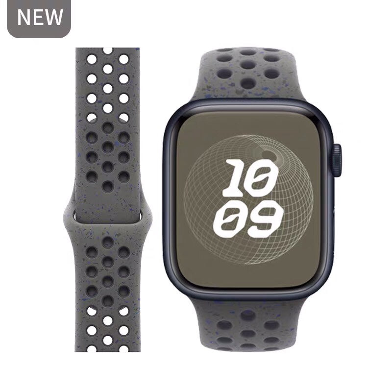 Breathable silicone wristband