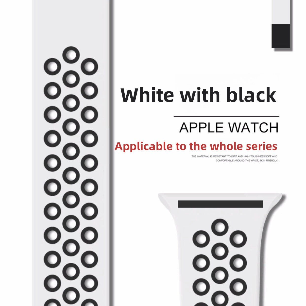 Breathable silicone wristband
