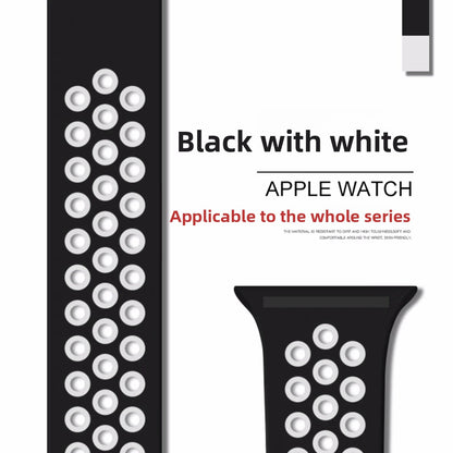 Breathable silicone wristband