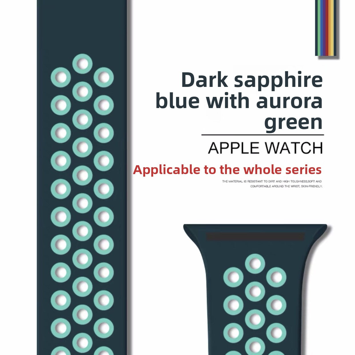 Breathable silicone wristband