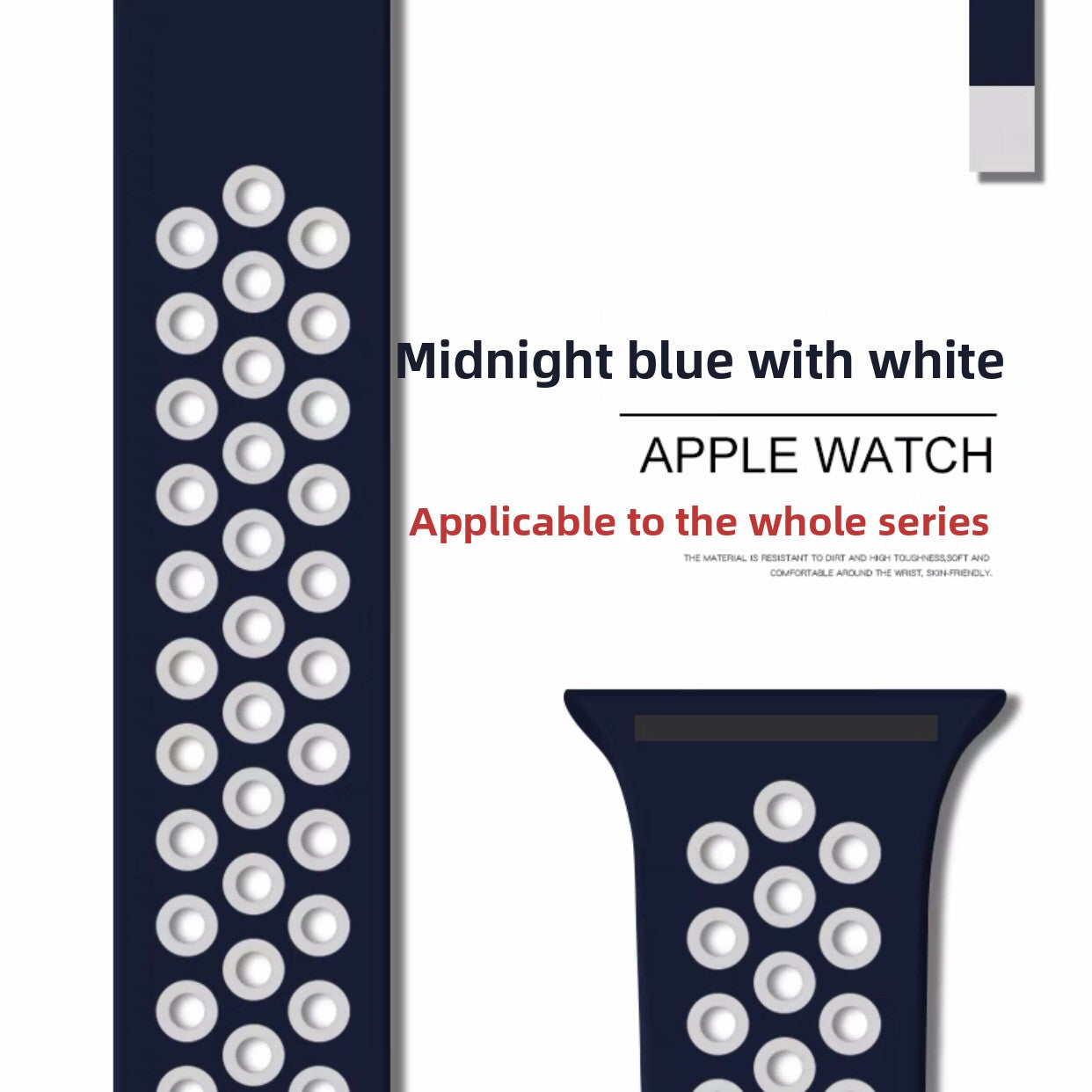 Breathable silicone wristband