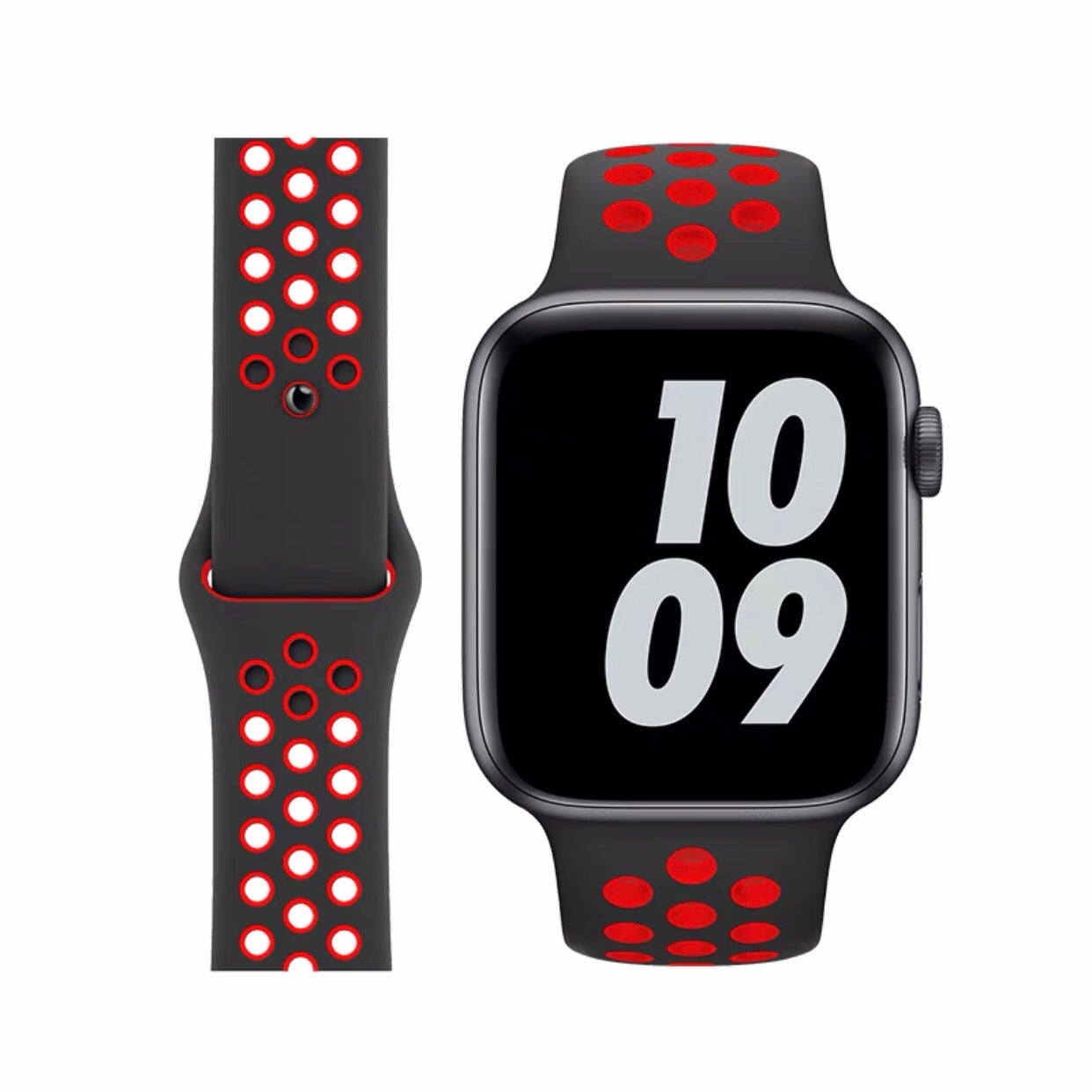Breathable silicone wristband