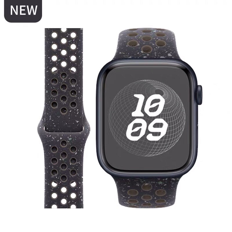 Breathable silicone wristband