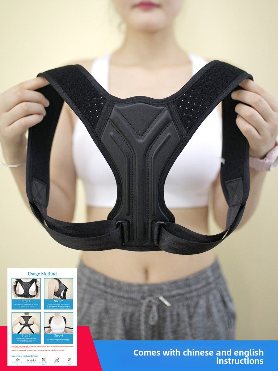 Breathable sitting posture spinal correction belt