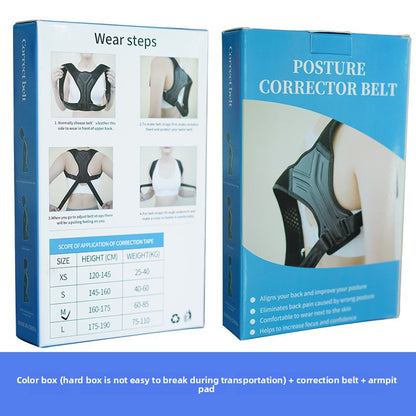 Breathable sitting posture spinal correction belt