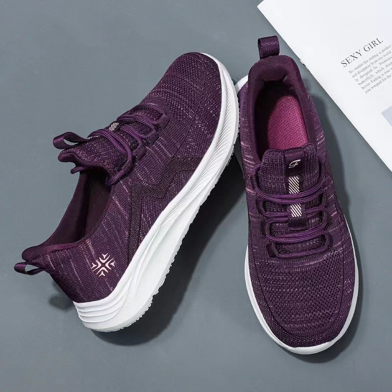 Breathable soft-soled casual sports shoes for women