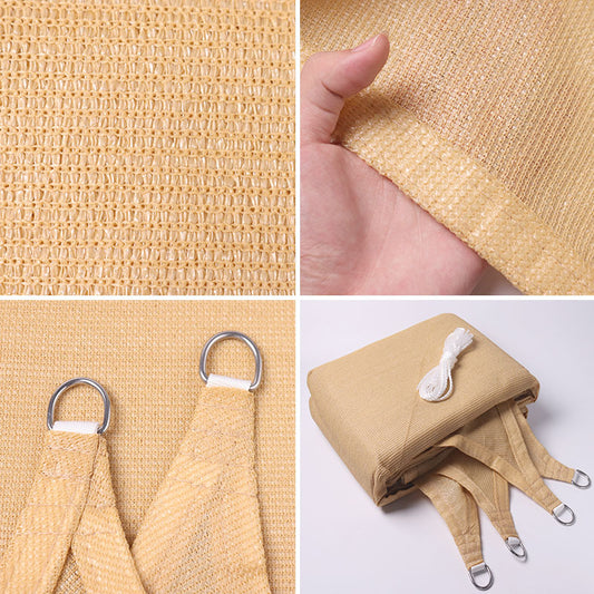 Breathable sun protection and shading sail