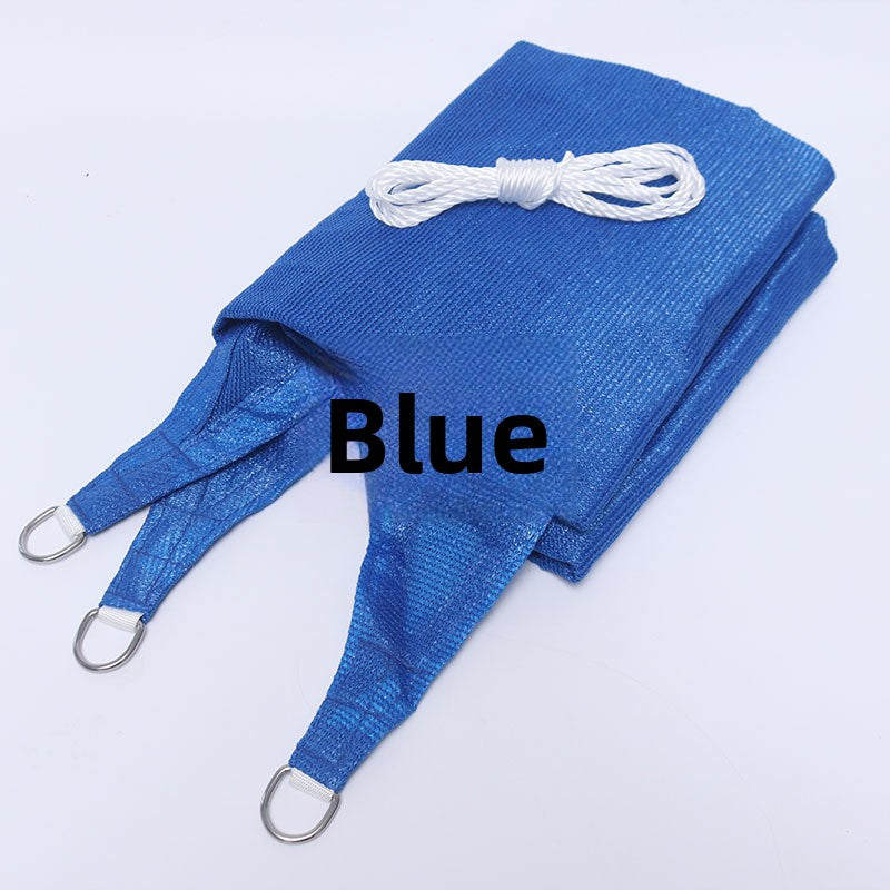 Breathable sun protection and shading sail