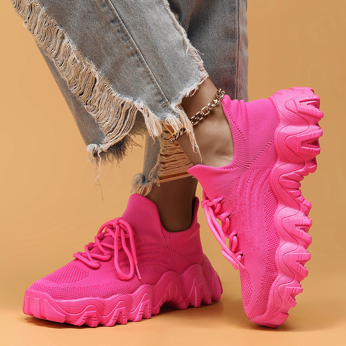 Breathable Women's Slip-On Mesh Sports Shoes