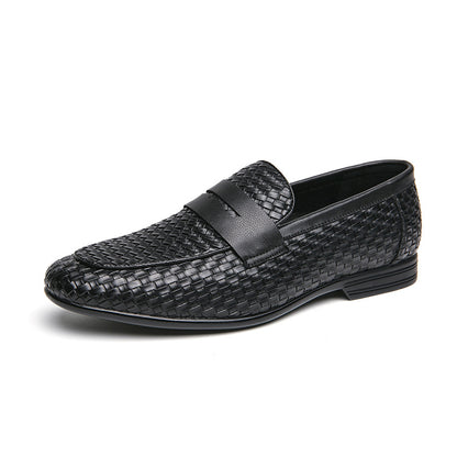 Breathable Woven Mens Casual Loafers