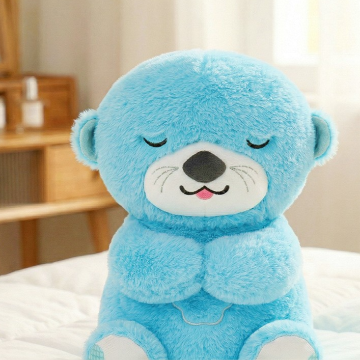 Breathing Light Up Music Plush Toy for Babies