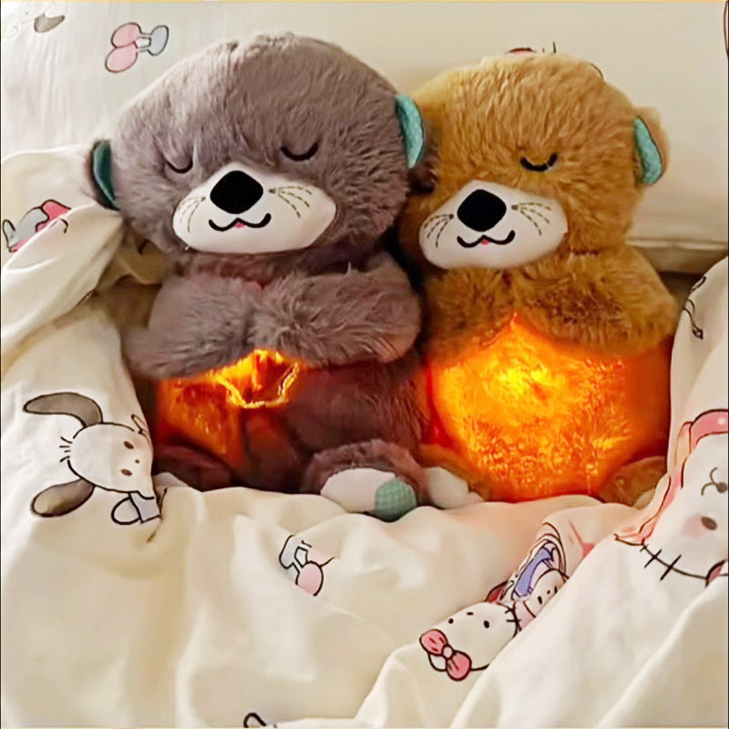 Breathing Light Up Music Plush Toy for Babies