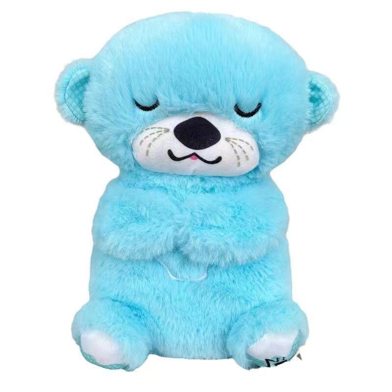 Breathing otter plush toy
