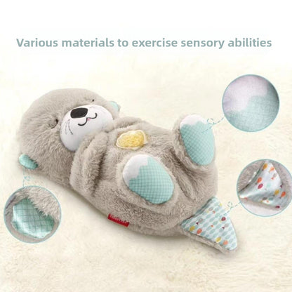 Breathing otter plush toy