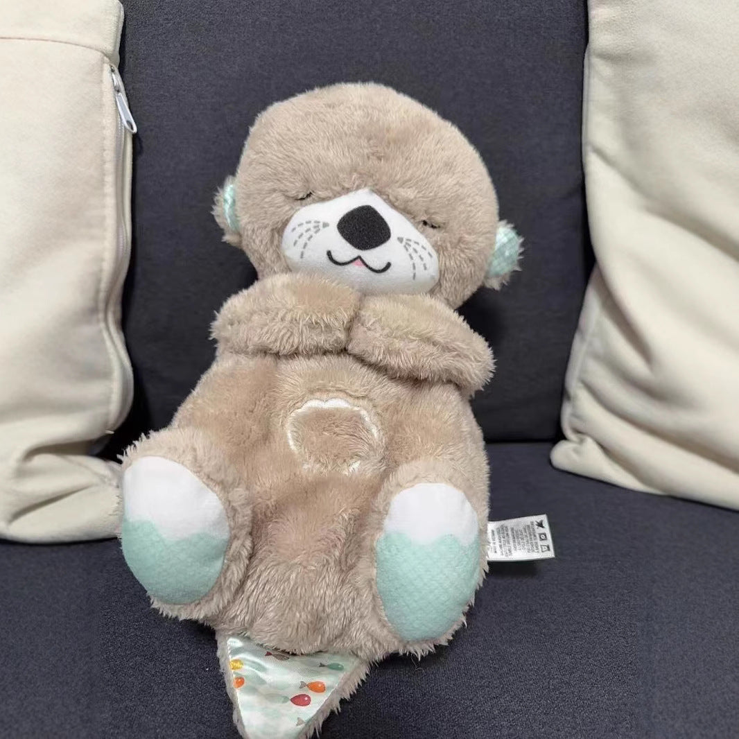 Breathing otter plush toy